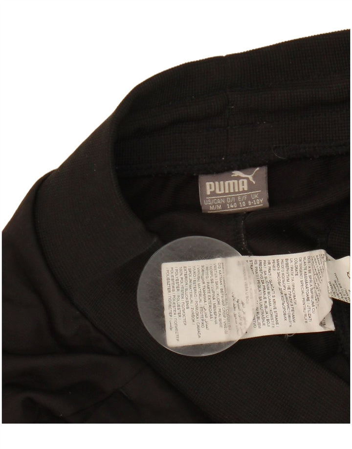 Спортивный костюм с графическим рисунком для мальчиков Puma, брюки для бега, 9–10 лет, черный полиэстер