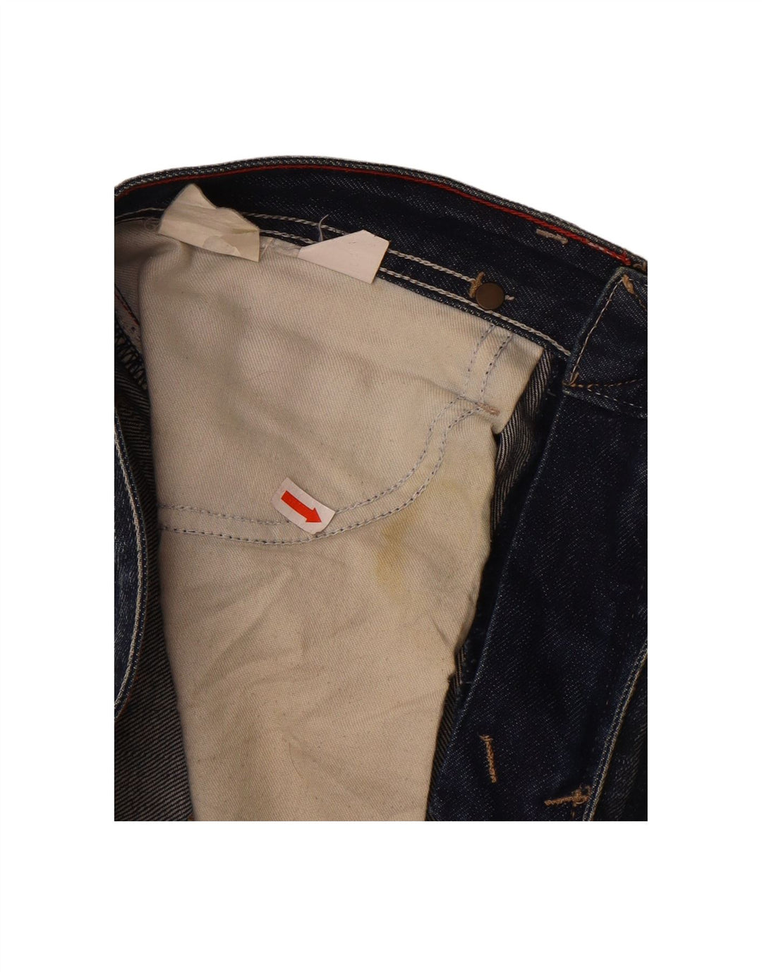 TOMMY HILFIGER Womens Straight Jeans W30 L32 Navy Blue
