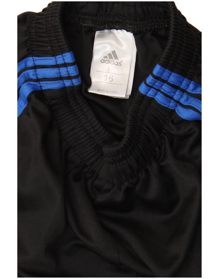 Спортивные брюки с рисунком ADIDAS для мальчиков Manchester United 15-16 лет, черные