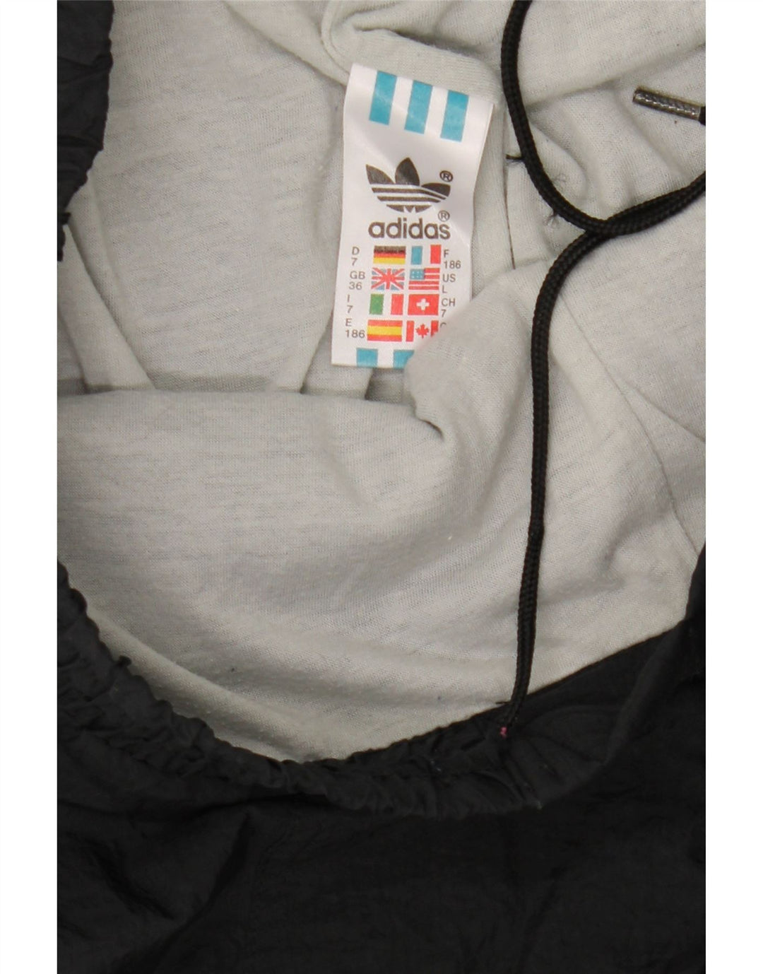 ADIDAS Mens Tracksuit Trousers Joggers Large  Black Polyamide Vintage Adidas and Second-Hand Adidas from Messina Hembry 