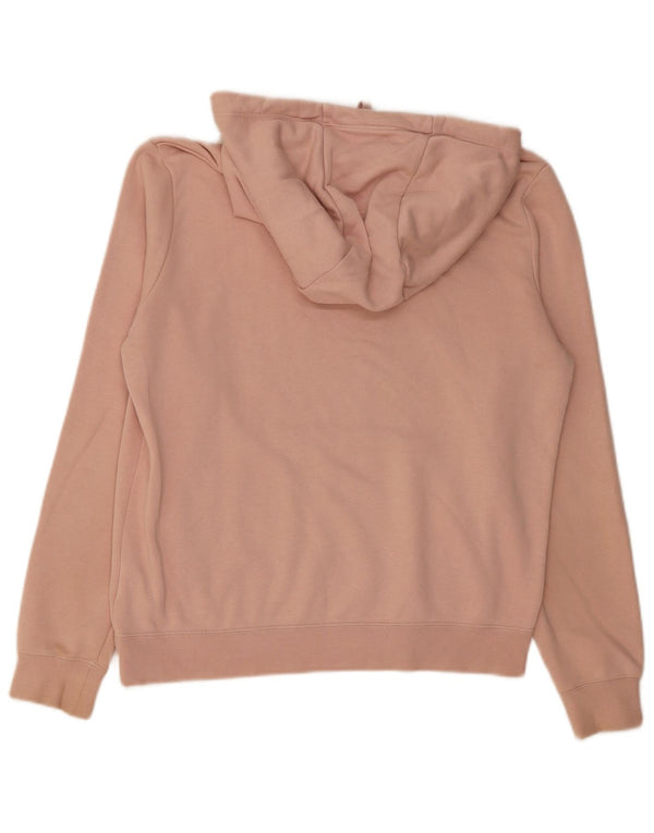 Женский джемпер с капюшоном большого размера с рисунком Nike UK 10, маленький розовый хлопковый