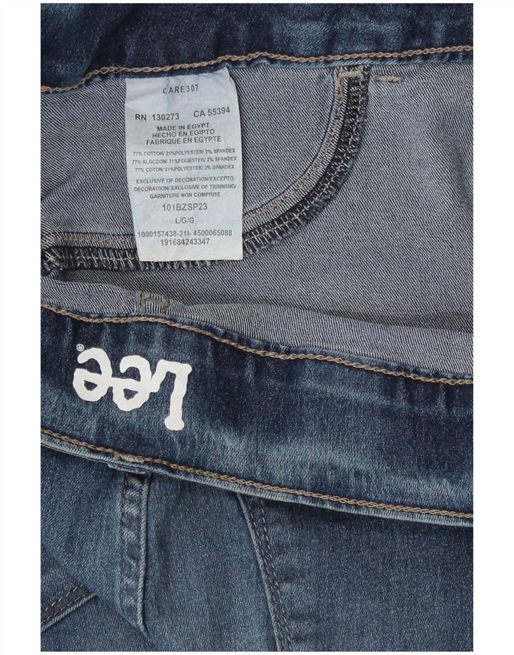 Женские джинсы-леггинсы Lee, США 10, большие, W34 L28, синие, хлопок