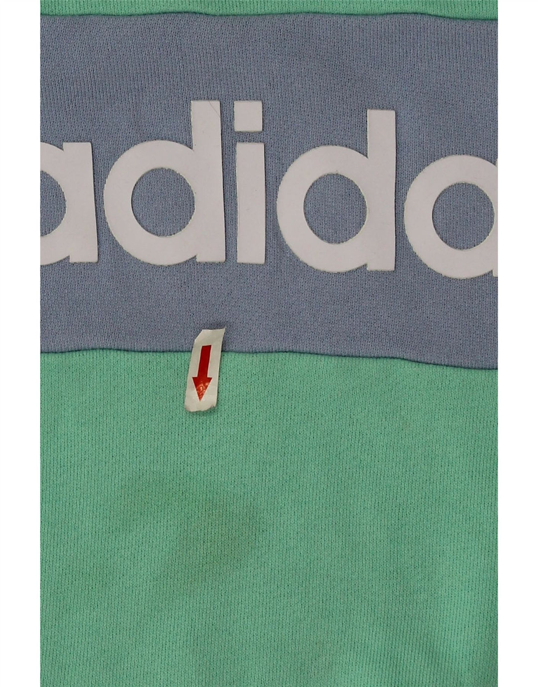 Женский джемпер оверсайз Adidas UK 12/14, средний зеленый с цветными блоками