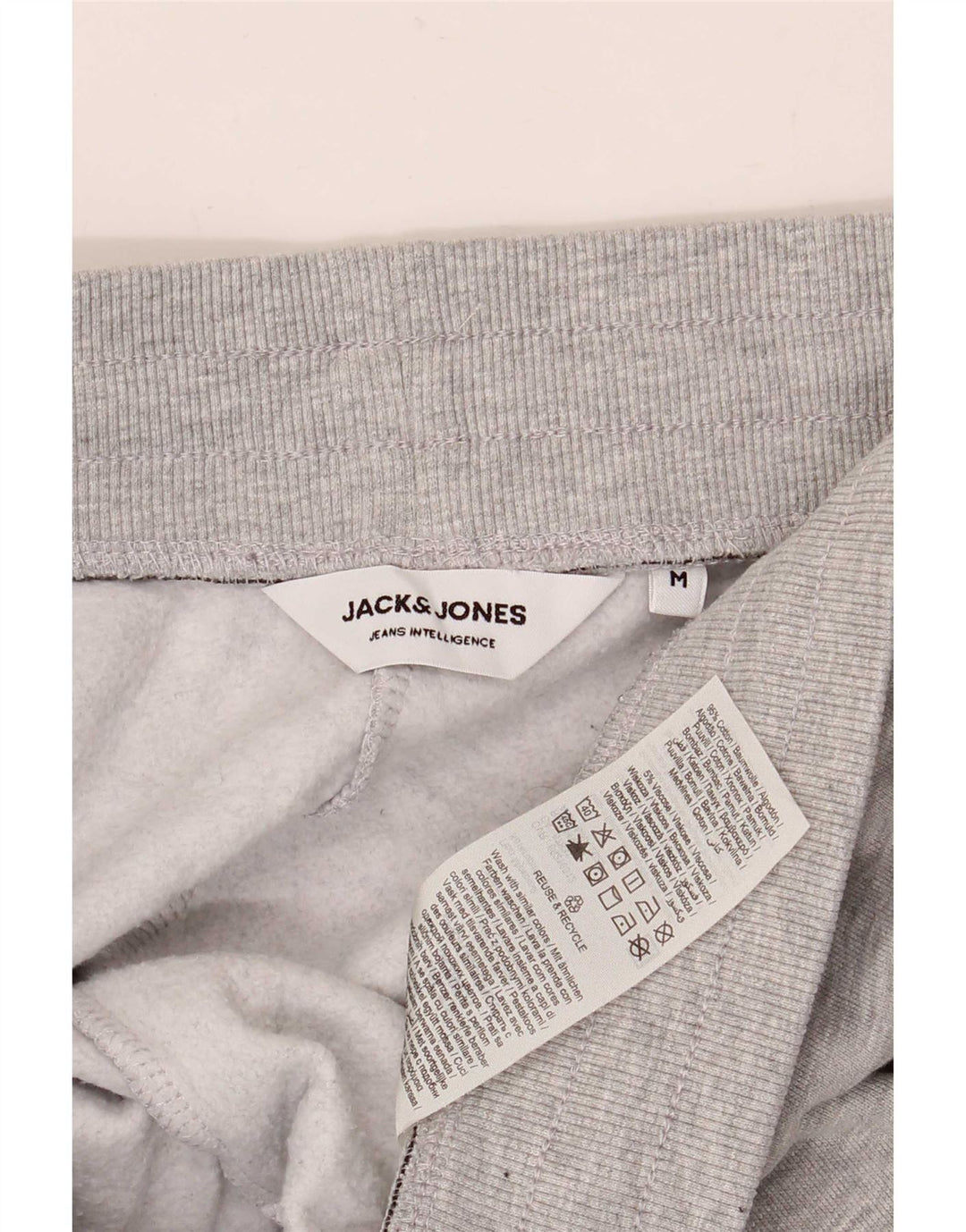 Мужские спортивные брюки Jack & Jones, джоггеры, средний серый хлопок с крапинками