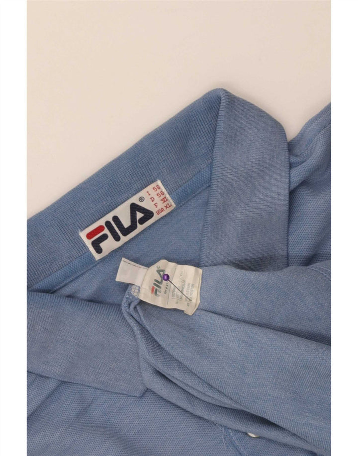 Мужская рубашка-поло Fila XL, синяя, хлопок