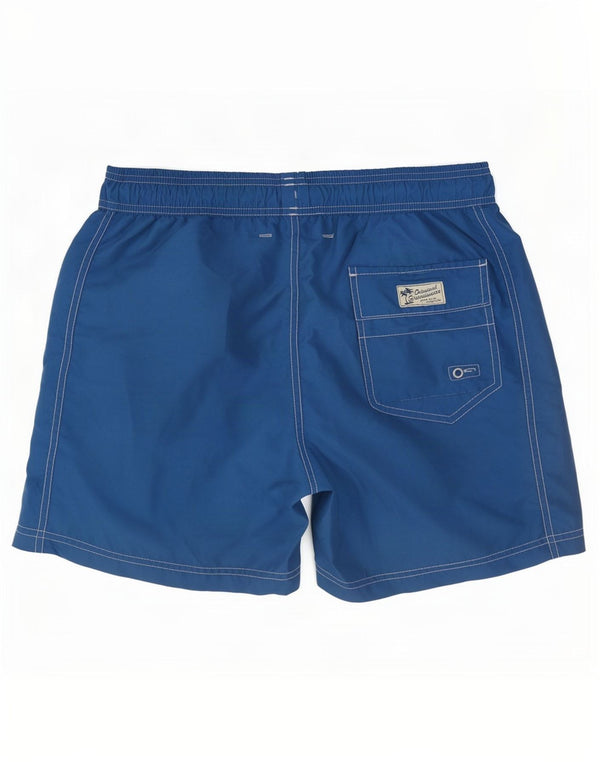 Marks & Spencer Mens Swimming Shorts Medium Blue Polyester