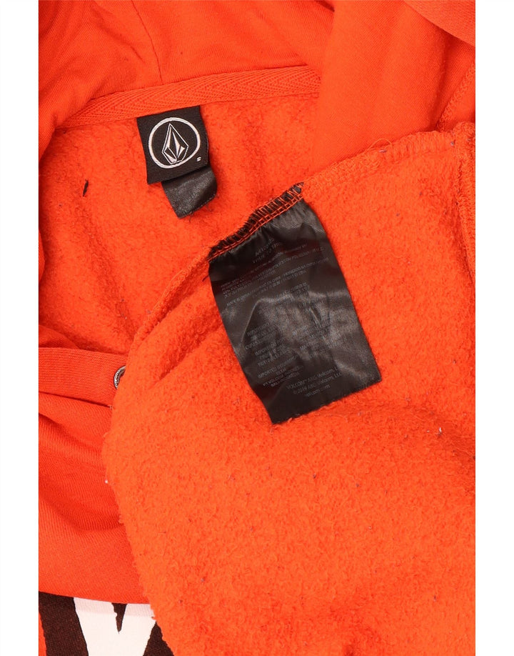 Мужской джемпер с капюшоном VOLCOM, маленький оранжевый, хлопковый