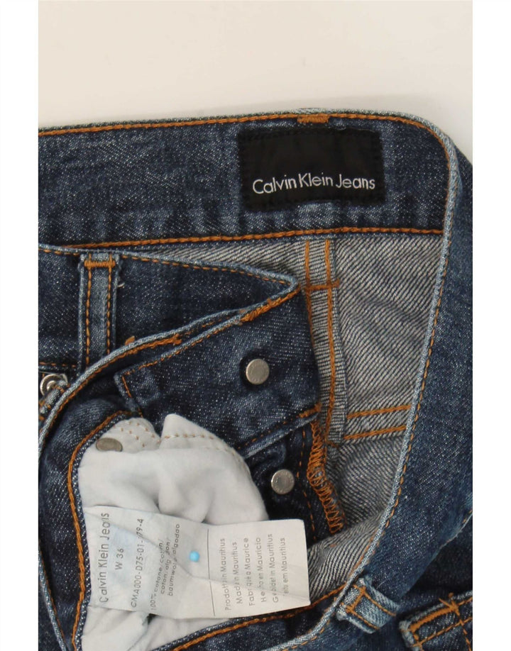 Мужские прямые джинсы Calvin Klein W36 L33, синий хлопок
