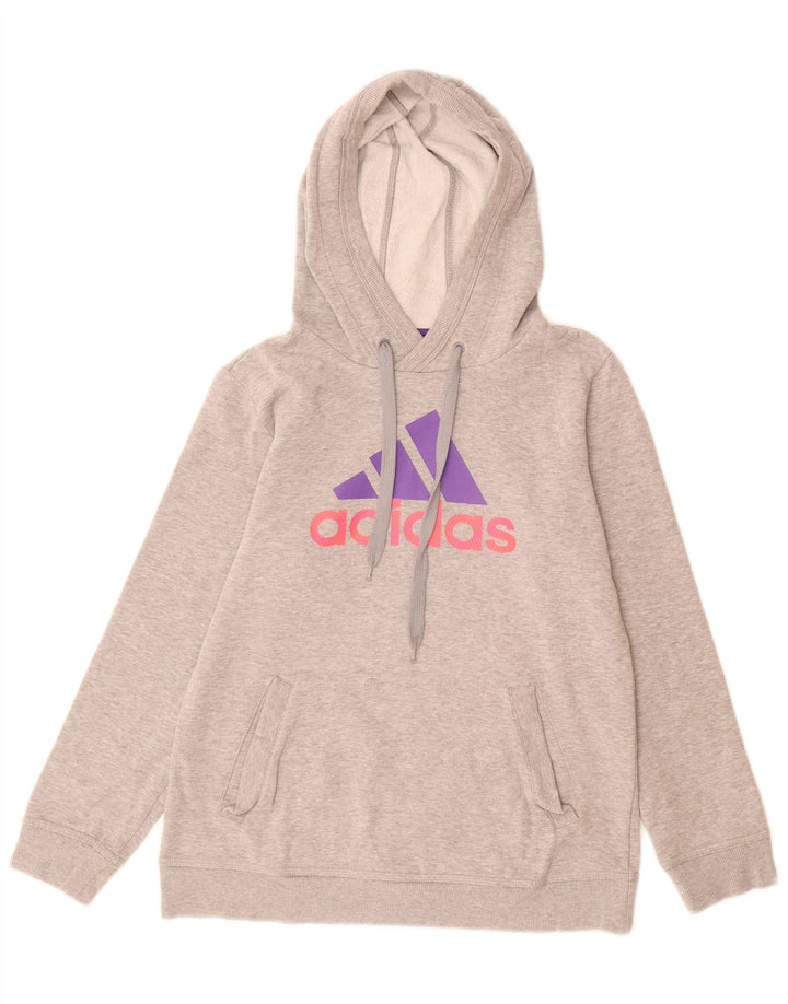 Женский джемпер с капюшоном Adidas Graphic UK 12, средний серый