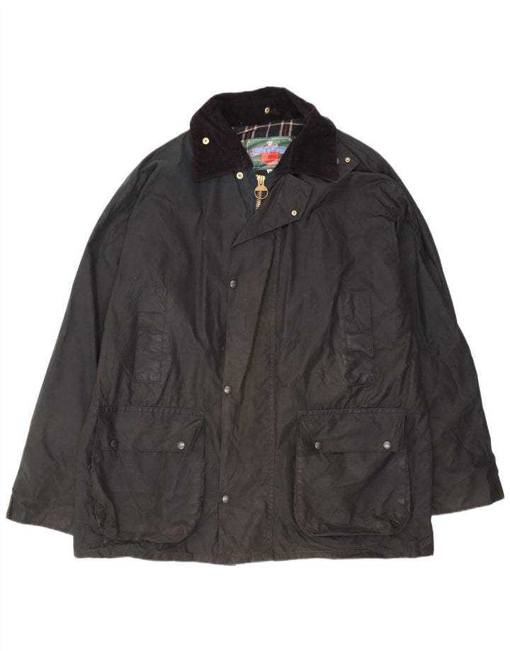 Мужская куртка Miller & Simons из вощеного хлопка UK 42 XL, черная