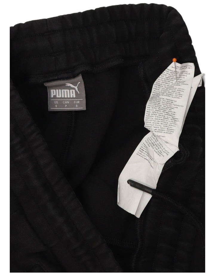 PUMA Mens Tracksuit Trousers Joggers Small Black Cotton