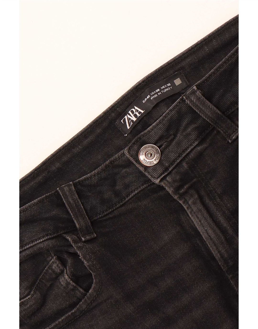 Женские джинсы узкого кроя Zara EU 40 Medium W30 L27, черные