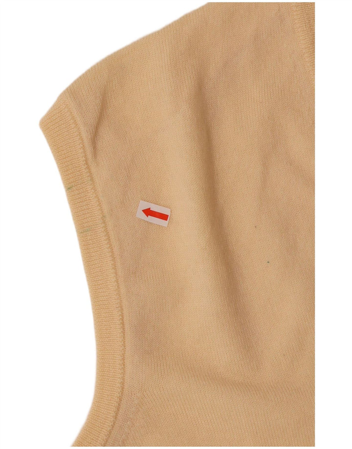 Мужская майка POLO с V-образным вырезом IT 52, большая желтая шерсть из натуральной шерсти