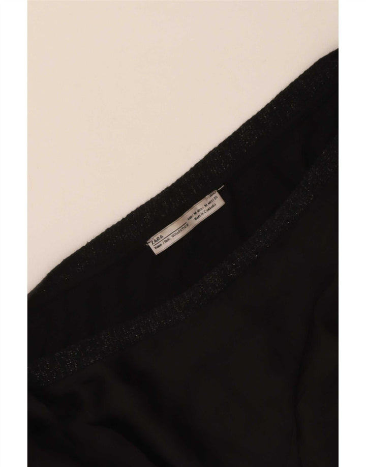 Женская блузка оверсайз Zara UK 14, средний черный