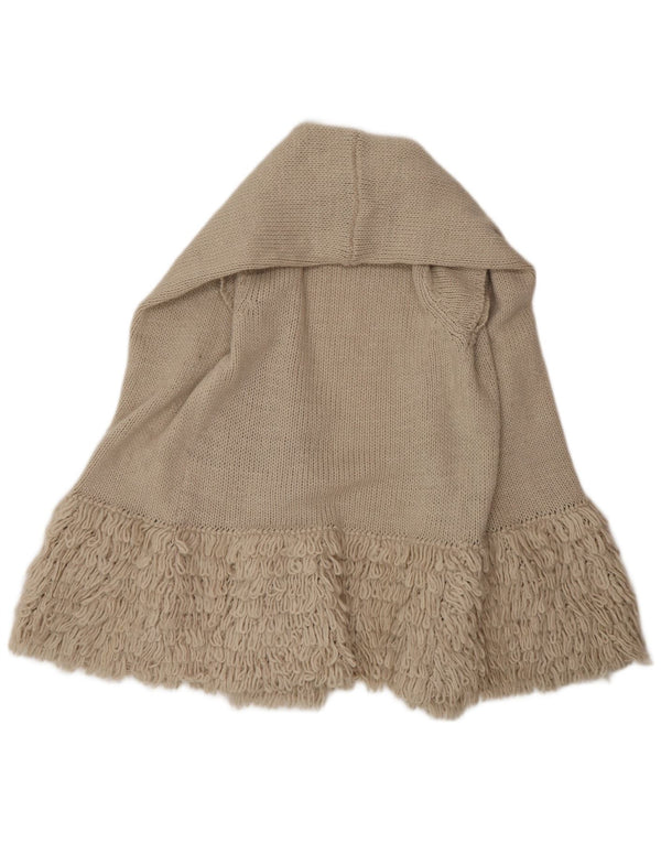 Женский кардиган с короткими рукавами Zara UK 12, средний бежевый акрил