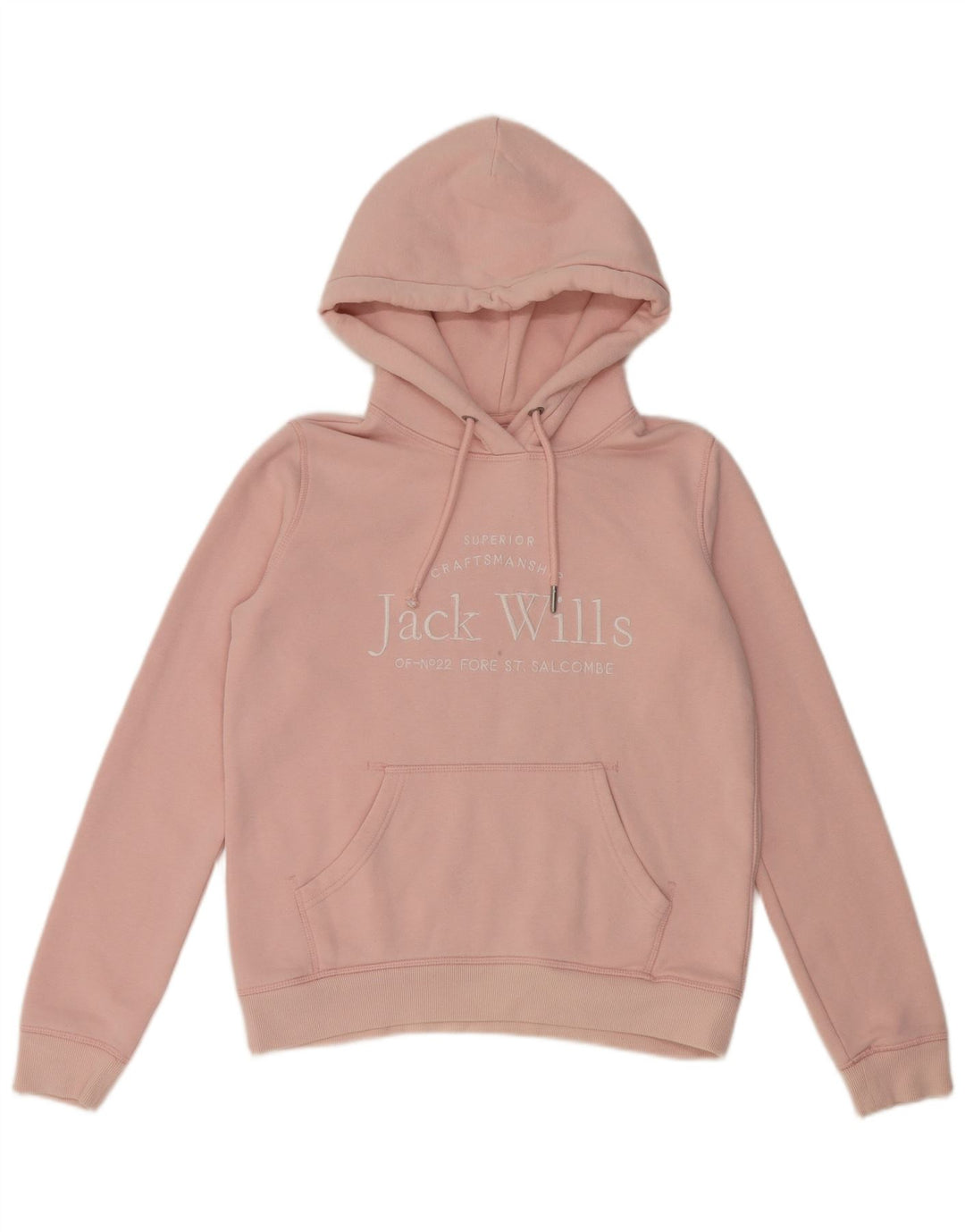 Женский джемпер с капюшоном JACK WILLS UK 8, маленький розовый, хлопок