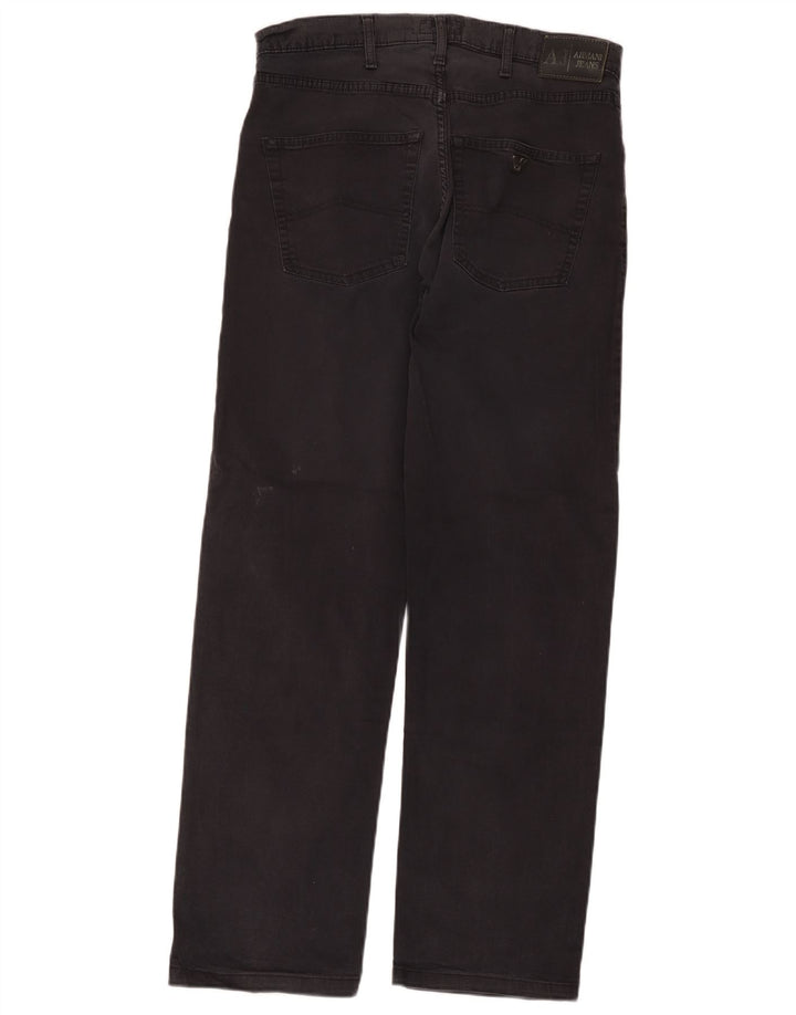 Мужские прямые джинсы Armani W32 L31, черный хлопок