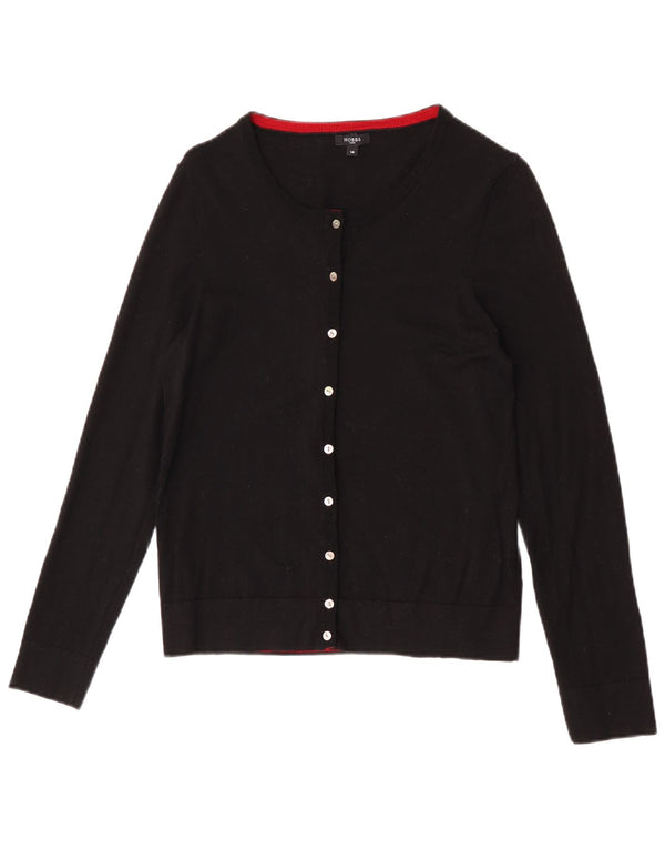 Женский кардиган Hobbs UK 14, средний черный шерстяной свитер