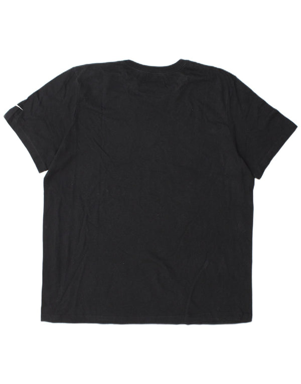 Мужская футболка с рисунком NIKE New Orleans Saints, черный хлопковый топ XL