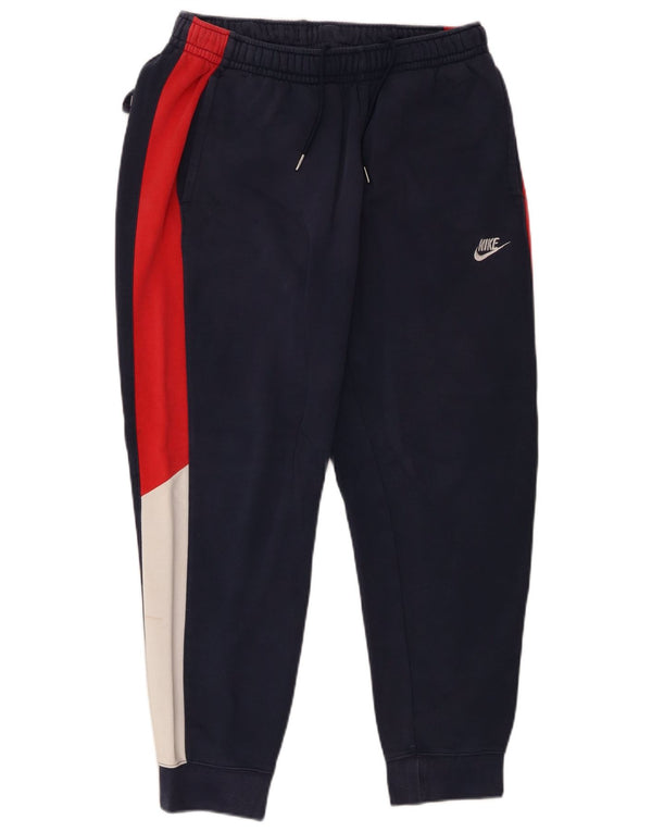 Мужские спортивные брюки Nike Joggers UK 16, большие темно-синие цвета с цветными блоками
