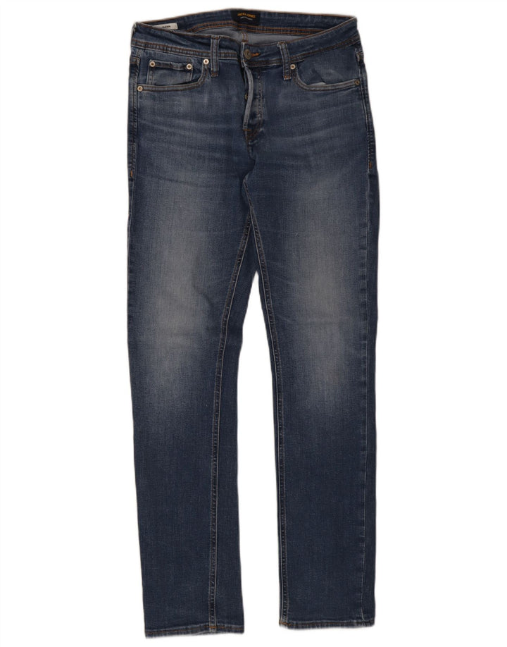 Мужские узкие джинсы Jack & Jones GLENN W31 L32, синий хлопок