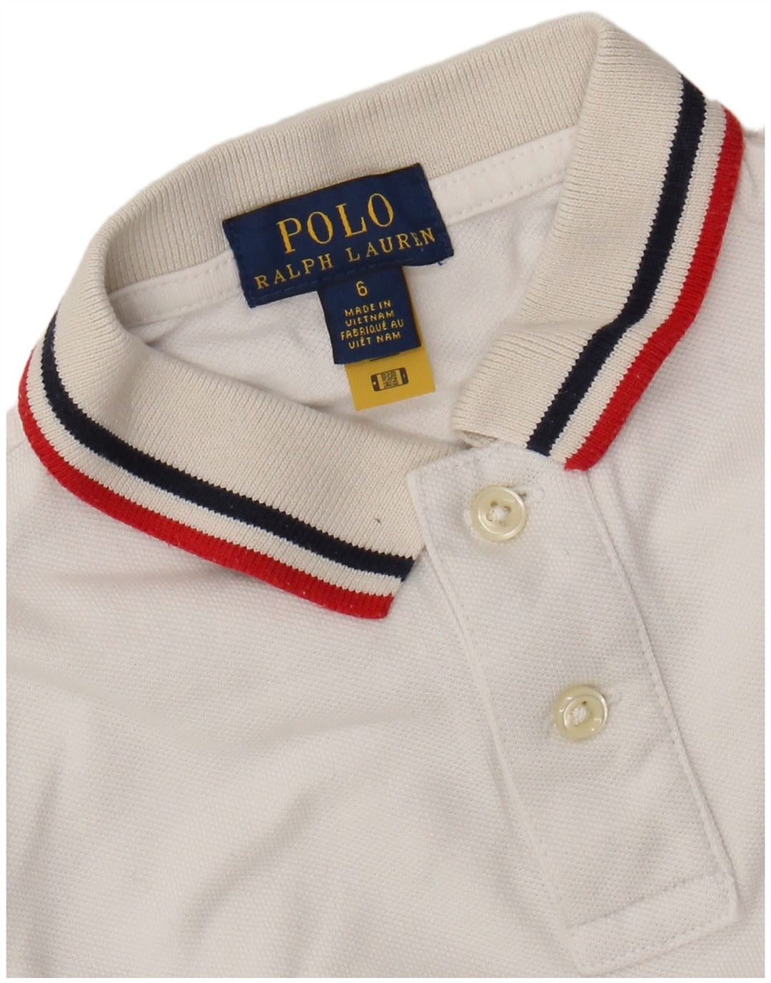 Рубашка-поло для мальчиков RALPH LAUREN 5-6 лет, белая