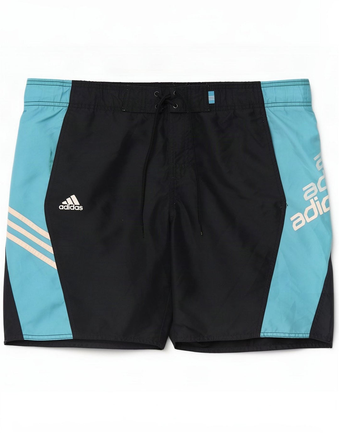 Мужские шорты для плавания Adidas с рисунком, средний темно-синий, полиэстер с цветными блоками