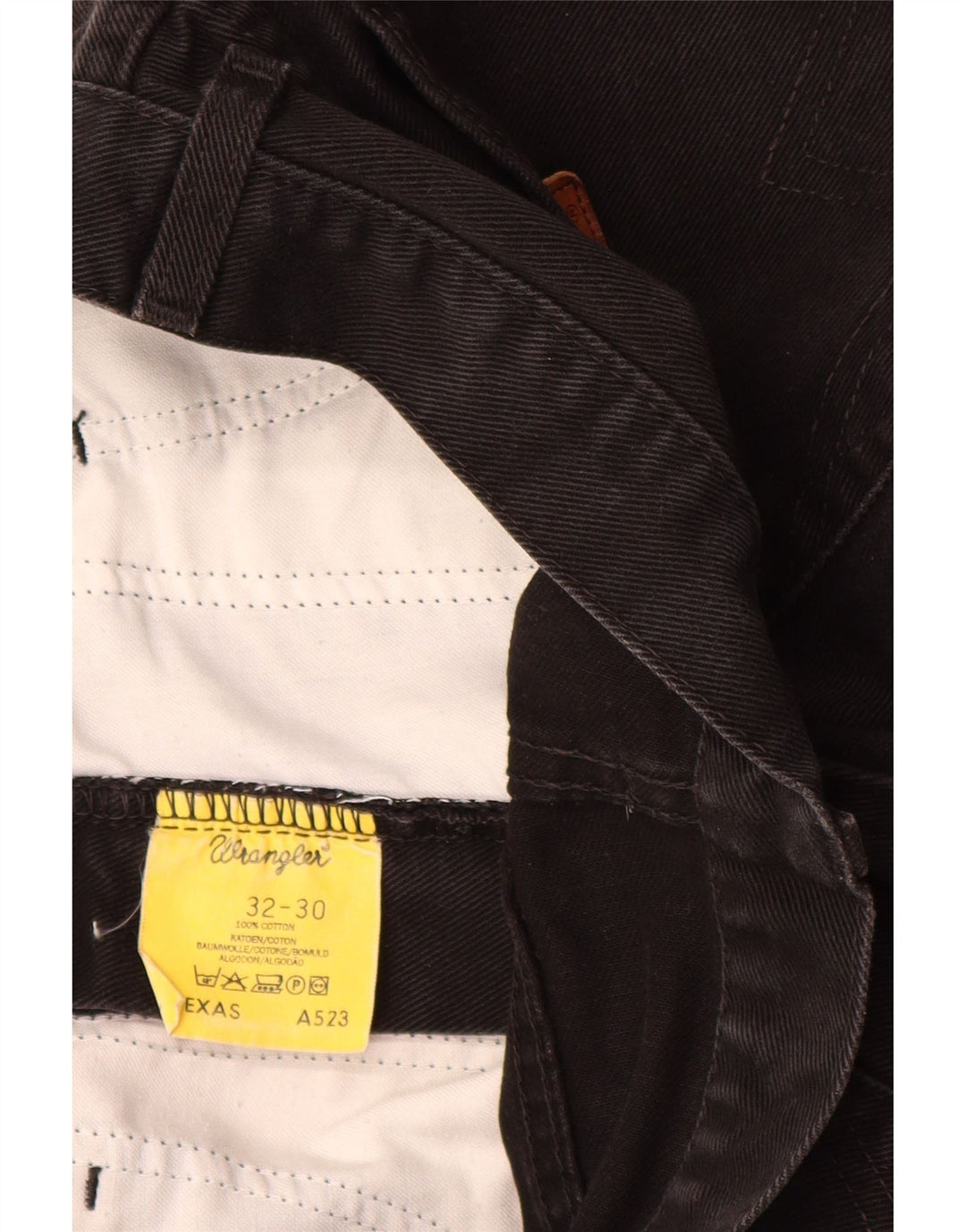 Мужские прямые джинсы Wrangler Texas W32 L30, черный хлопок