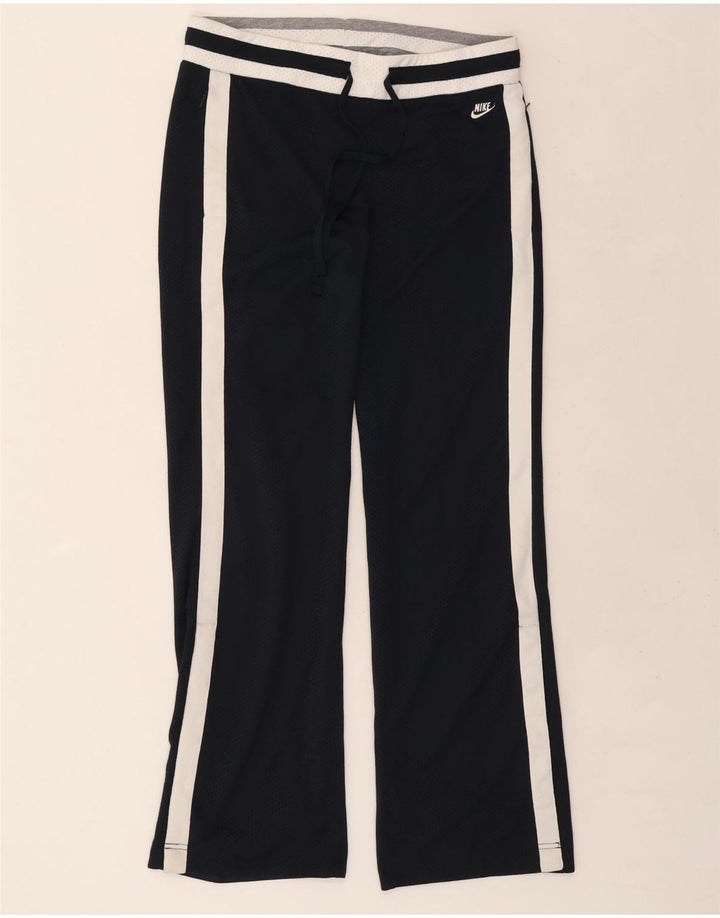 NIKE Womens Tracksuit Trousers UK 12/14 Medium  Navy Blue Colourblock Vintage Nike and Second-Hand Nike from Messina Hembry 