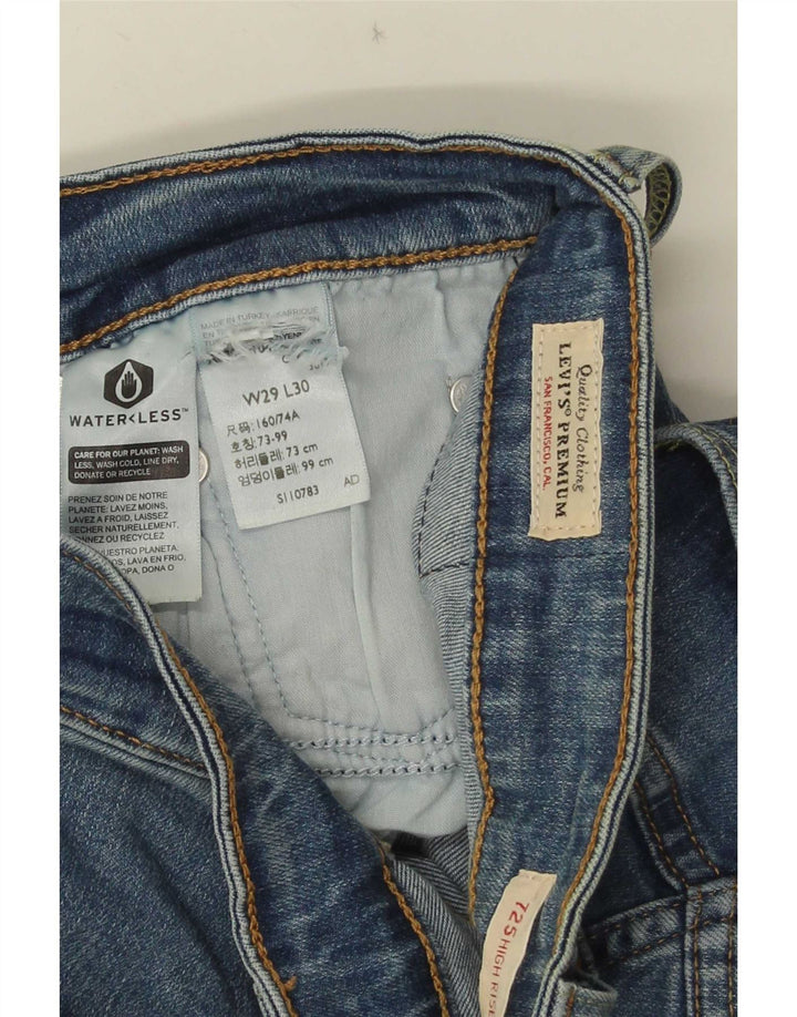 Женские джинсы Levi's 725 с высокой талией W29 L30 синие