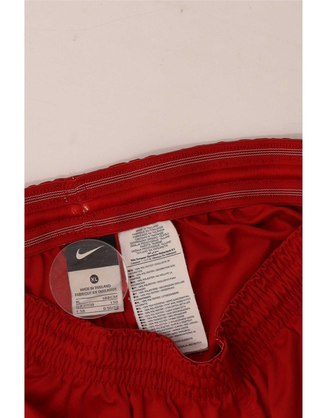 Мужские спортивные шорты с рисунком Nike XL, красный полиэстер