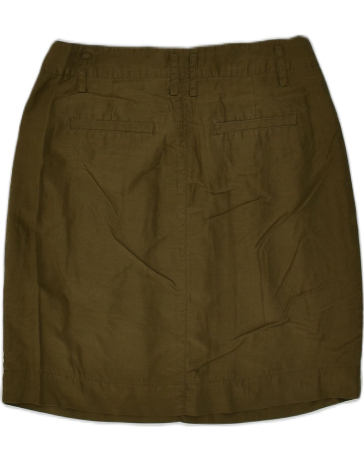 BANANA REPUBLIC Womens A-Line Skirt US 0 XS W28 Khaki | Vintage Banana Republic | Thrift | Second-Hand Banana Republic | Used Clothing | Messina Hembry 