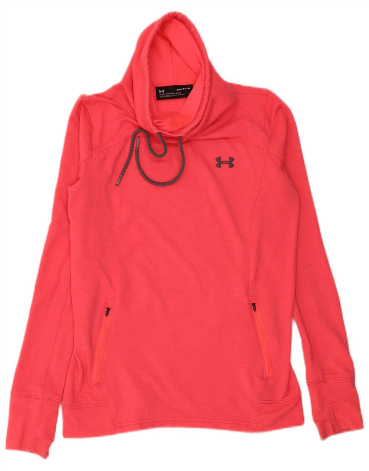 Женский свитер с высоким воротником Under Armour, маленький розовый полиэстер, Великобритания 10 шт.