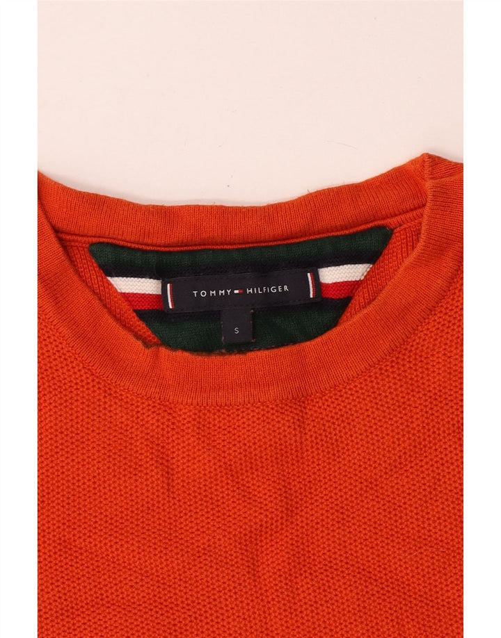 Мужской джемпер с круглым вырезом Tommy Hilfiger, маленький оранжевый