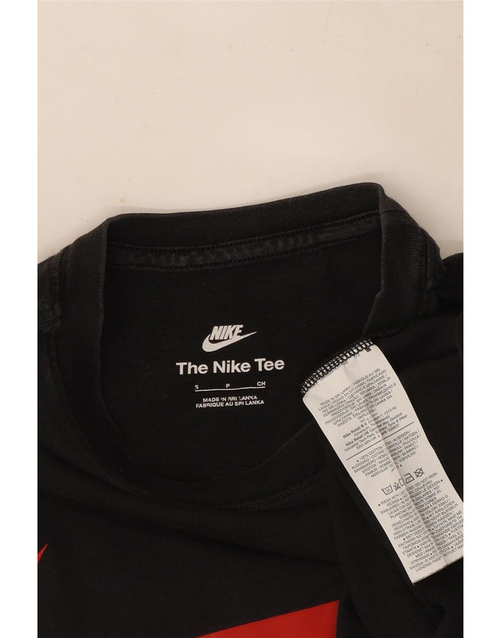 Мужская футболка с рисунком Nike, маленький черный хлопок