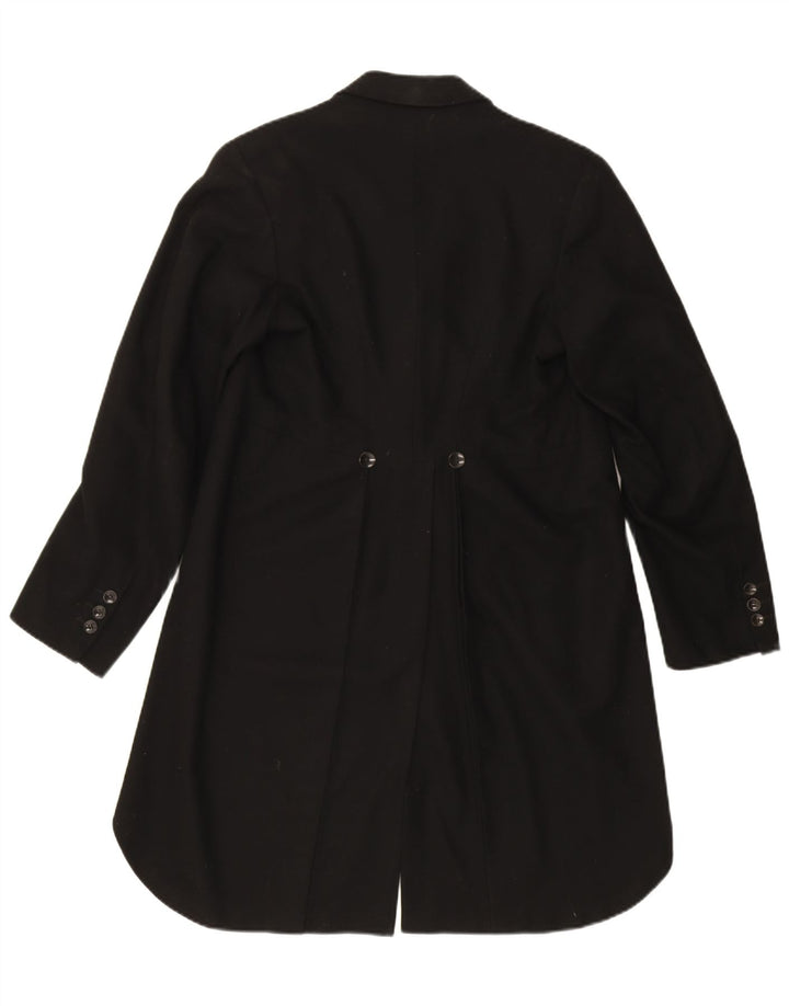 Винтажный мужской фрак-пиджак на 1 пуговице, Великобритания, 36, маленький черный