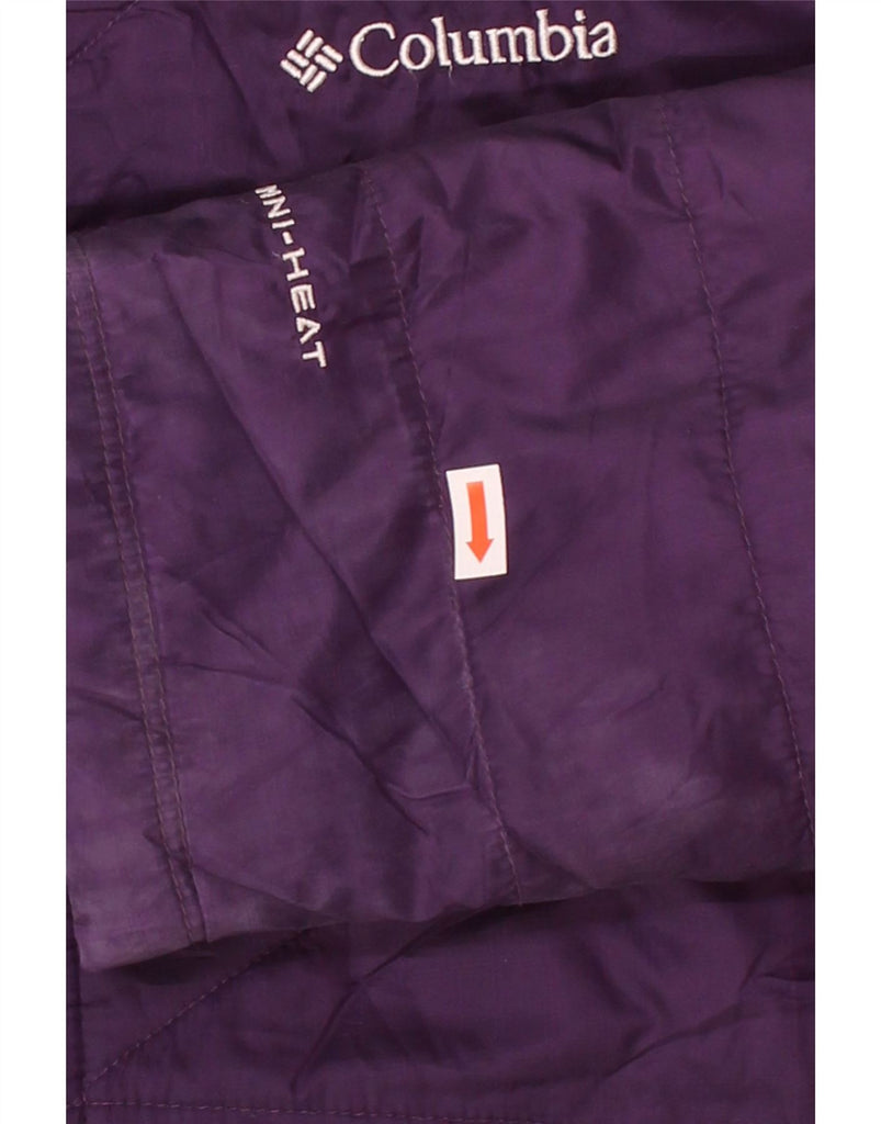 COLUMBIA Womens Omni-Heat Padded Jacket UK 18 XL Purple Polyester Vintage Columbia and Second-Hand Columbia from Messina Hembry 