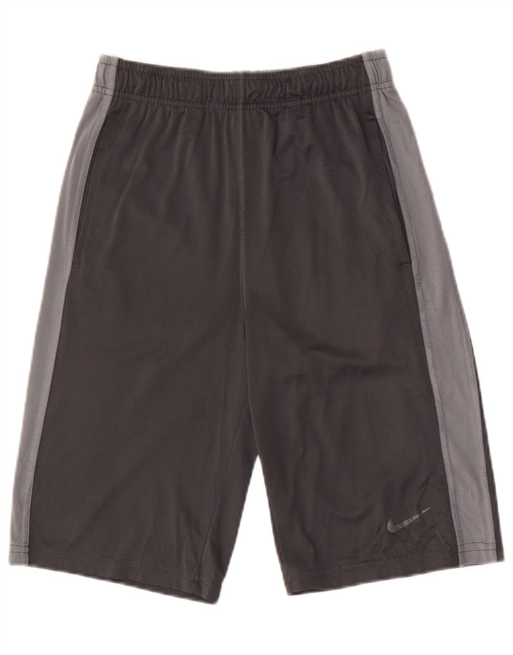 Мужские спортивные шорты NIKE Dri Fit, большие серые, полиэстер
