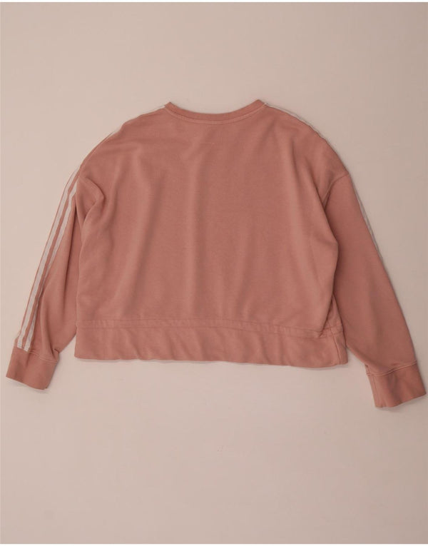 Женский укороченный свитер Adidas UK 22 3XL, розовый хлопок