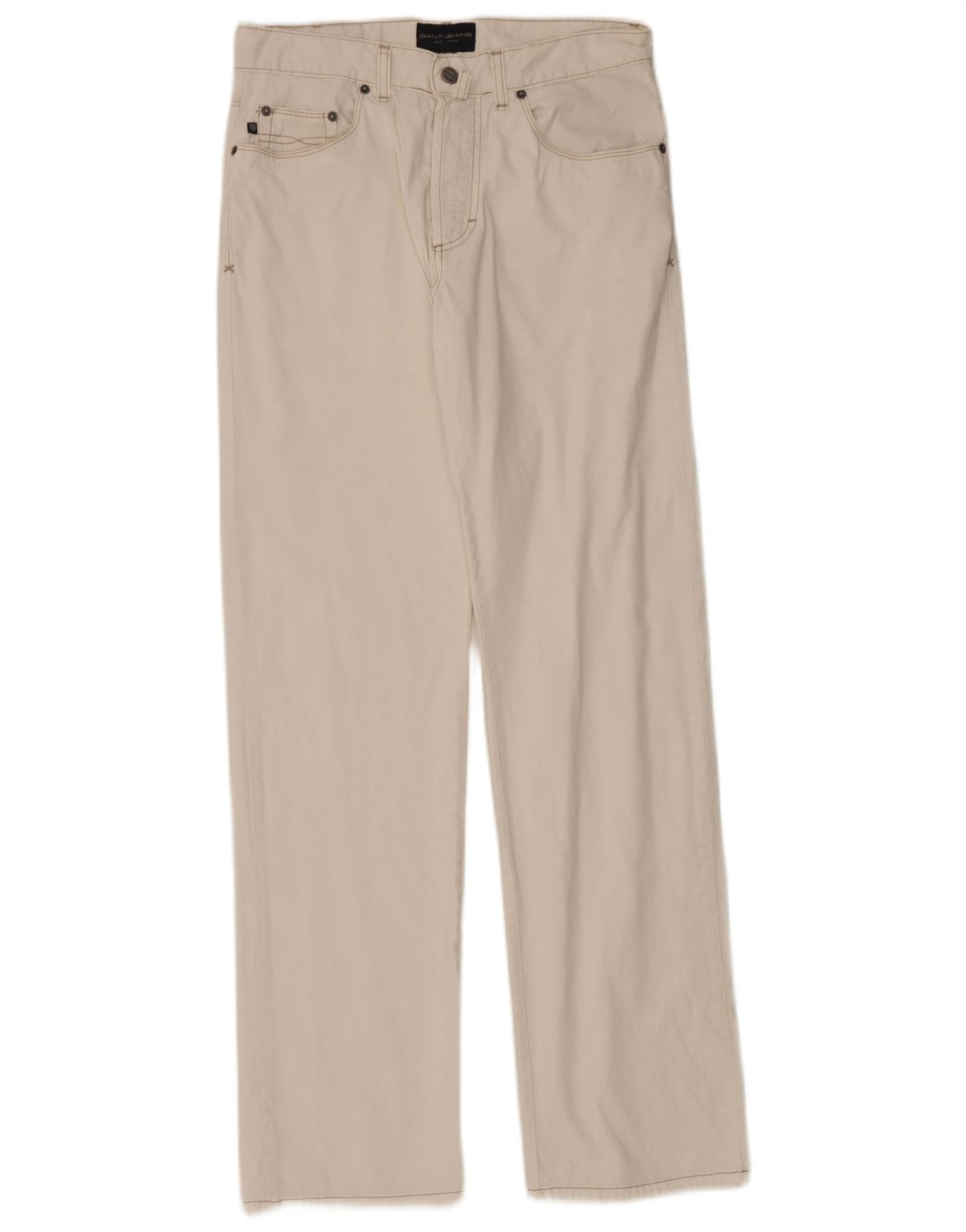 Мужские прямые джинсы Gant W31 L33, белый хлопок