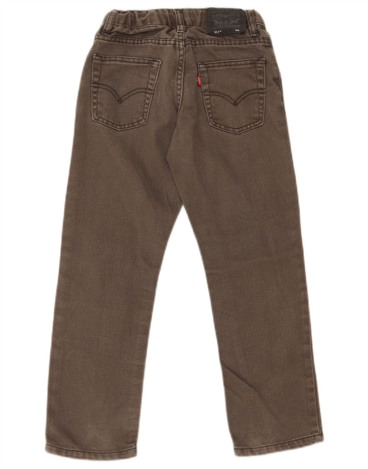 Джинсы Levi's 511 Slim для мальчиков 6–7 лет W20 L20, зеленый хлопок