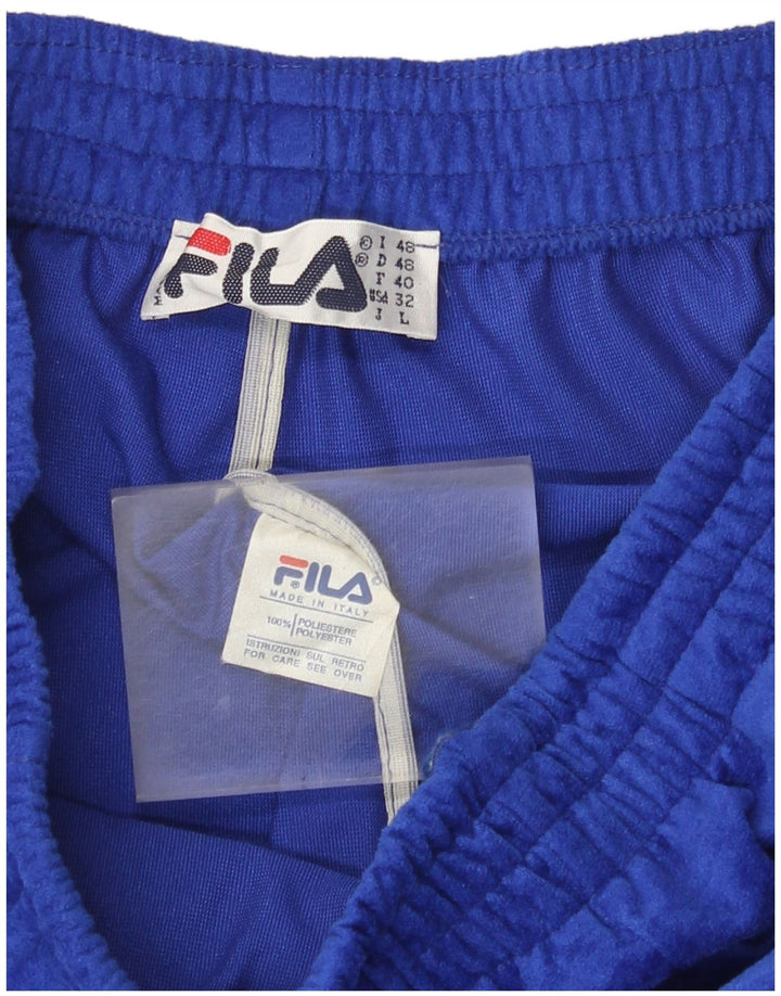 Fila Мужские велюровые спортивные брюки Джоггеры IT 48 Средний синий полиэстер