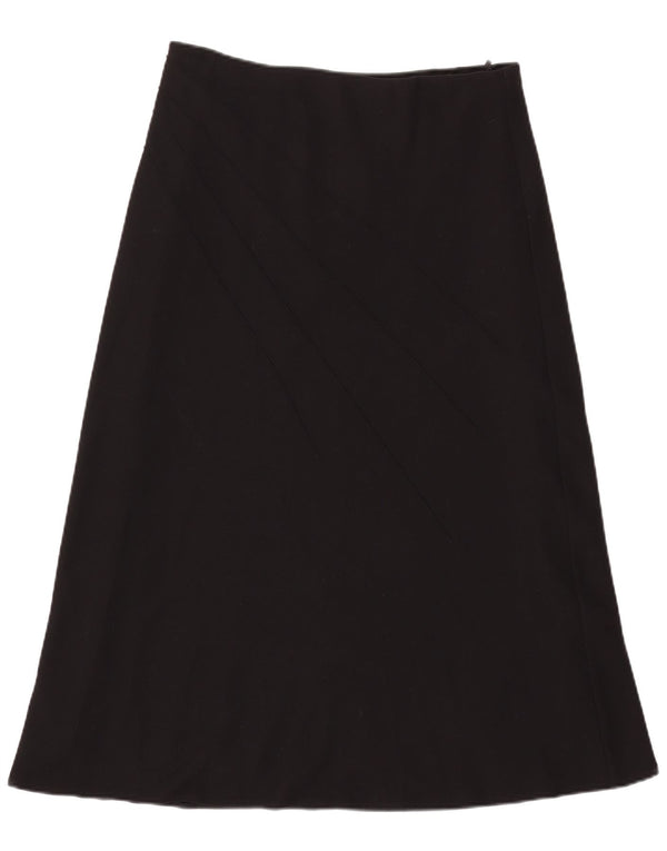 Marks & Spencer Womens A-Line Skirt UK 16 Large W33 Black Polyester