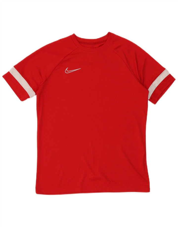 Мужская футболка Nike Dri Fit, большой красный полиэстер с цветными блоками
