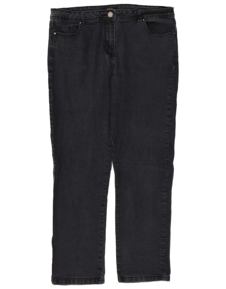Женские прямые джинсы M&Co UK 16, большие W36 L30, серые