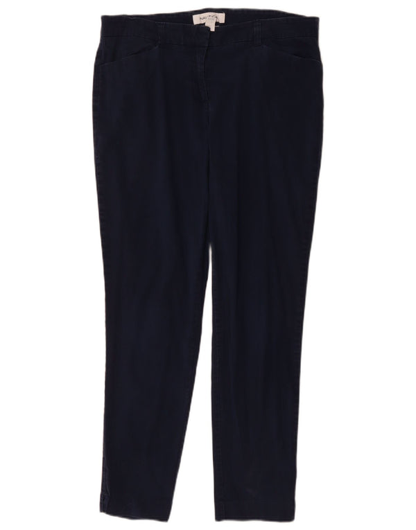 Женские повседневные узкие брюки NAUTICA, размер США 10, большой размер W34 L27, темно-синий, хлопок
