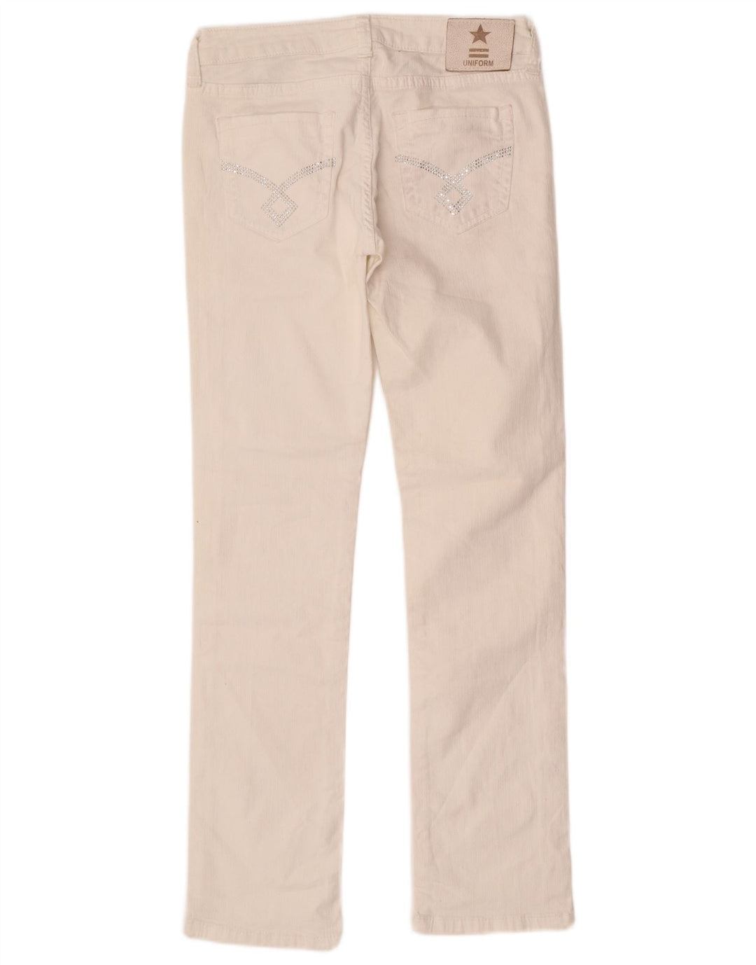 Униформа Женские узкие джинсы W27 L29 Белый хлопок