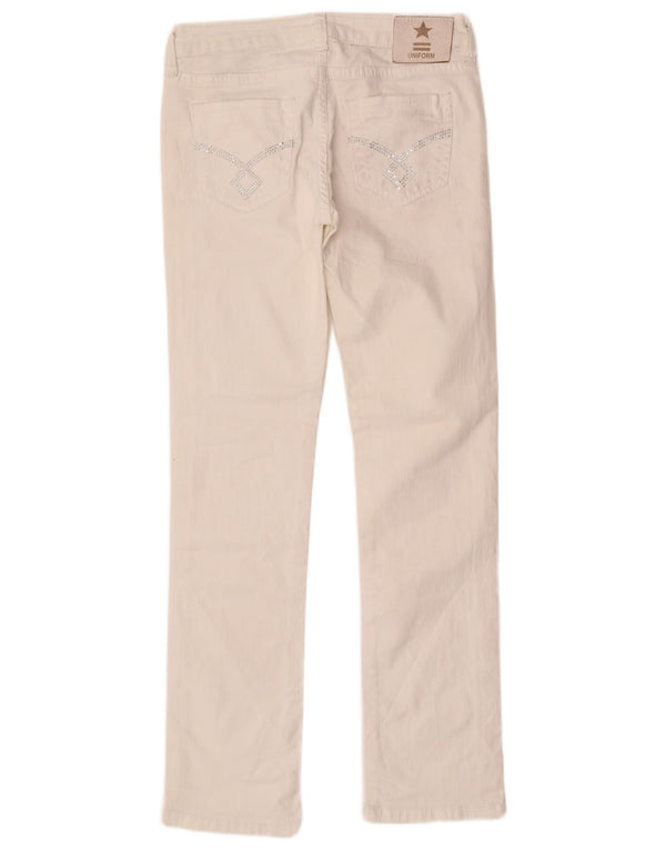 Униформа Женские узкие джинсы W27 L29 Белый хлопок