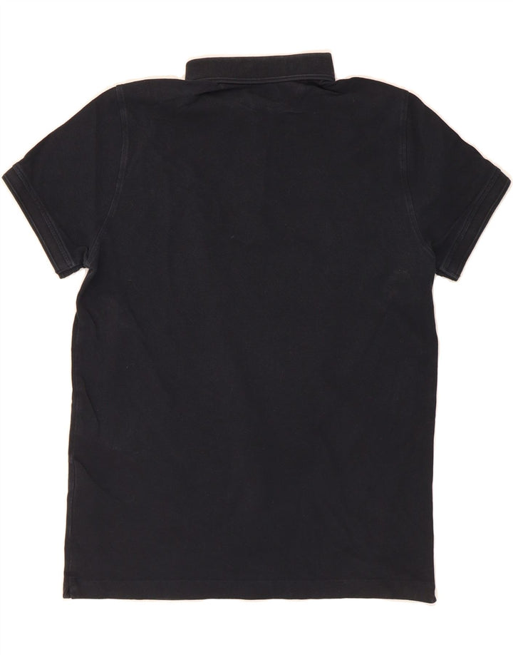 MASSIMO DUTTI Mens Polo Shirt Medium Black Cotton Vintage Massimo Dutti and Second-Hand Massimo Dutti from Messina Hembry 