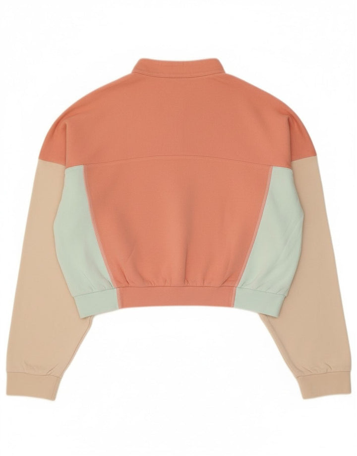 Женский укороченный свитшот Adidas Oversized UK 14, средний розовый